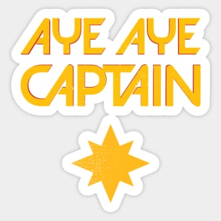 Aye Aye Captain Sticker